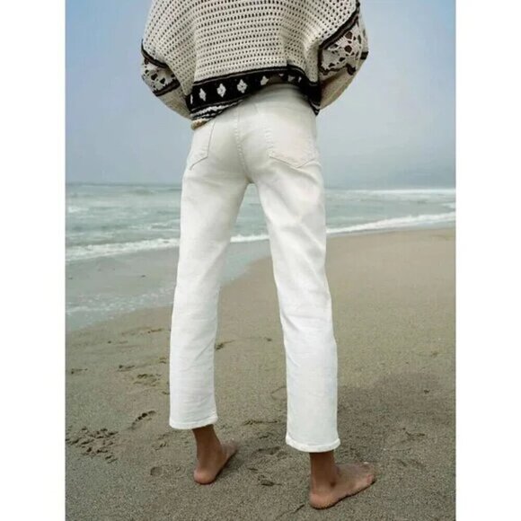 MOTHER The Tomcat High Waisted Jeans in Wash Cream Puffs Size US 29 - Picture 3 of 14